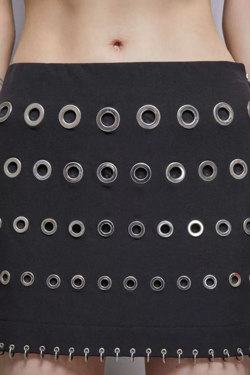 minigonna_in_crpe_a_vita_bassa_3.webp Patrizia Pepe Mini<Minigonna in crêpe a vita bassa