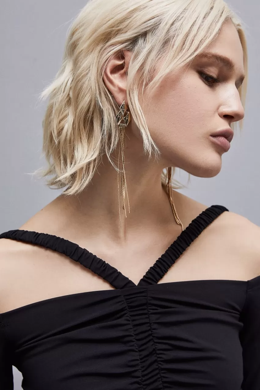 orecchini_pendenti_in_ottone_2.webp Patrizia Pepe Orecchini<Orecchini pendenti in ottone