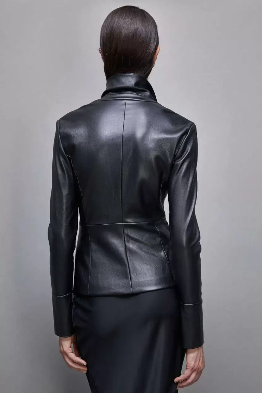 overshirt_giacca_camicia_effetto_pelle_2-1.webp Patrizia Pepe Camicie<Overshirt giacca camicia effetto pelle