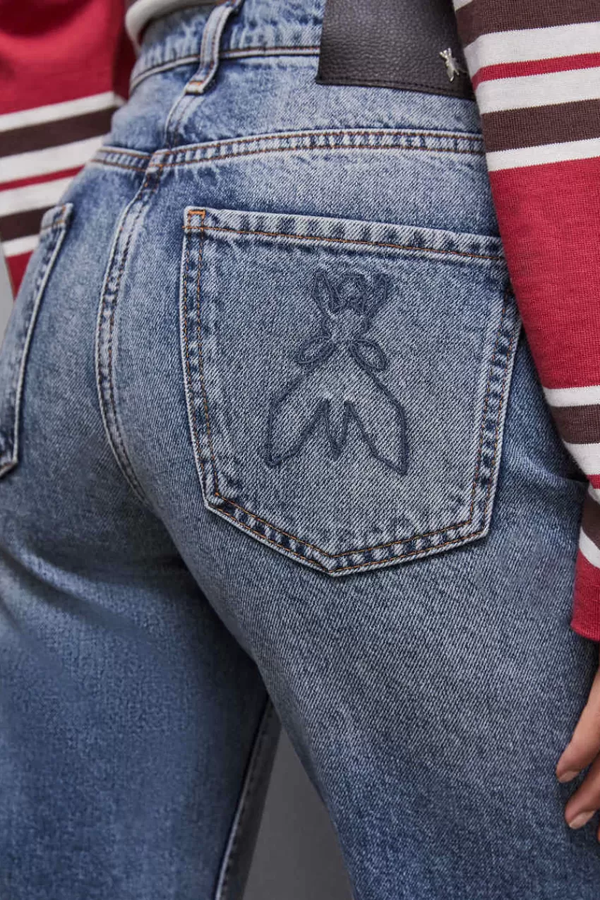 pantalone_slim_in_denim_blu_3-2.webp Patrizia Pepe Jeans<Pantalone slim in denim