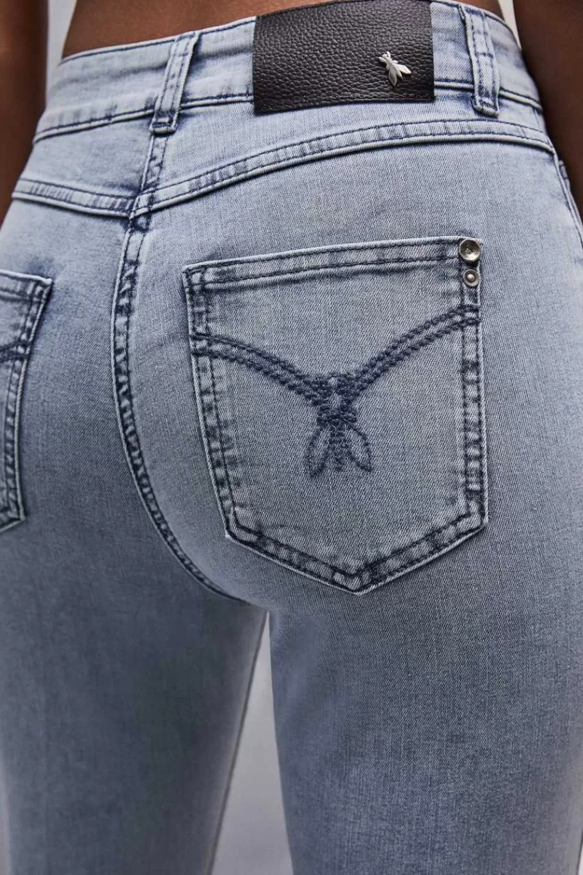 pantalone_slim_in_denim_blu_3.webp Patrizia Pepe Jeans<Pantalone slim in denim blu