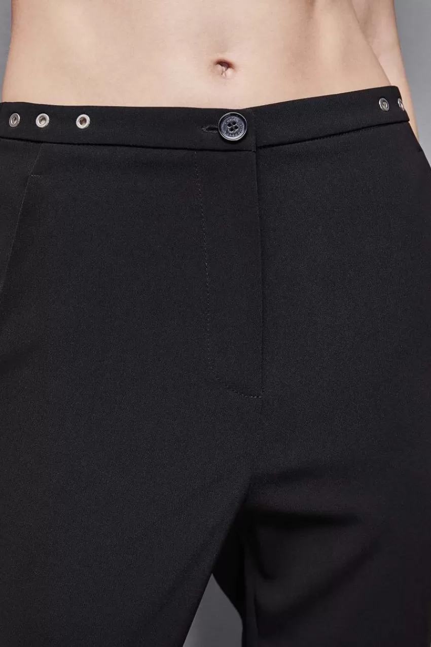 pantaloni_a_sigaretta_in_crepe_essential_3-1.webp Patrizia Pepe Sigaretta<Pantaloni a sigaretta in crepe Essential