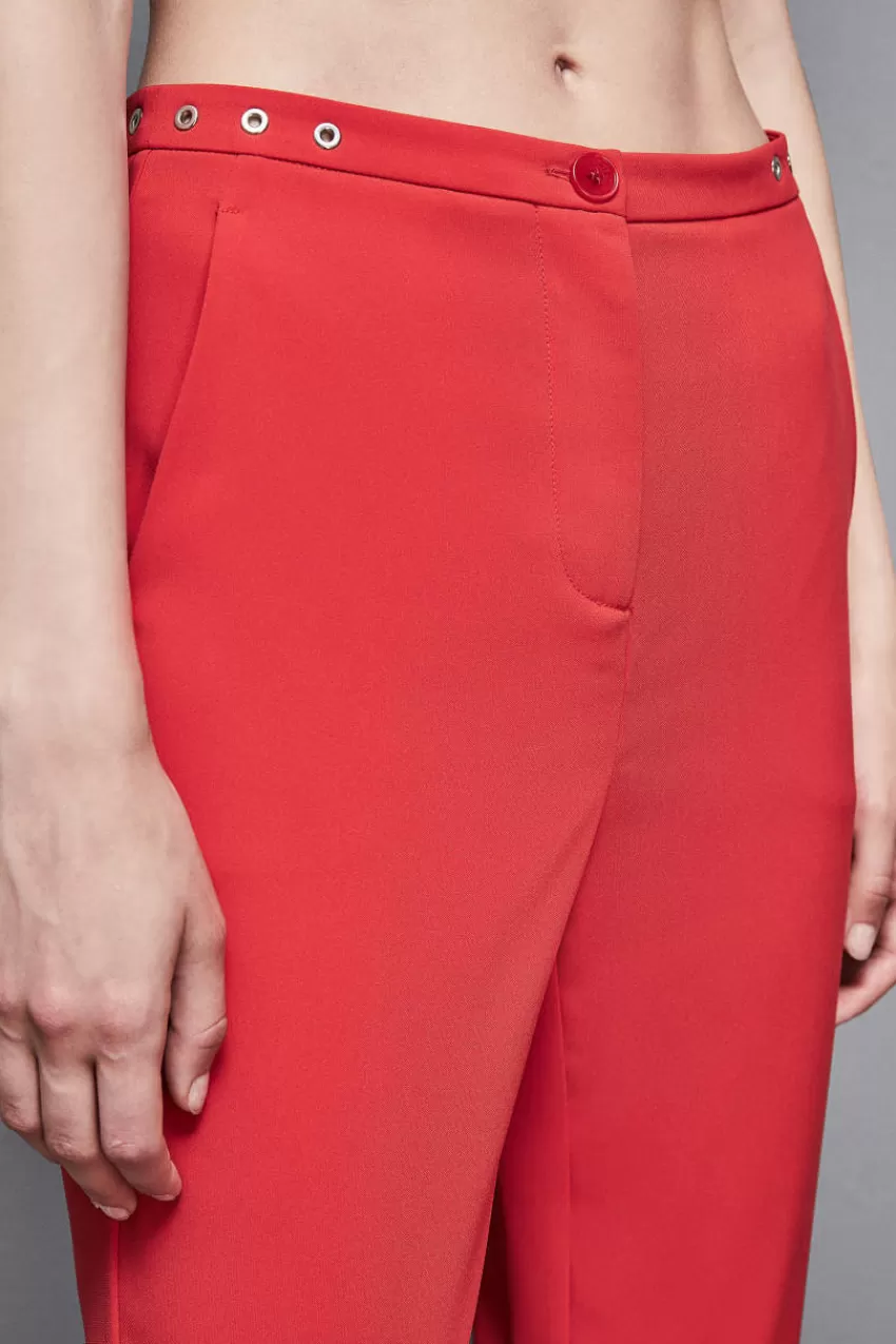 pantaloni_a_sigaretta_in_crepe_essential_3.webp Patrizia Pepe Sigaretta<Pantaloni a sigaretta in crepe Essential