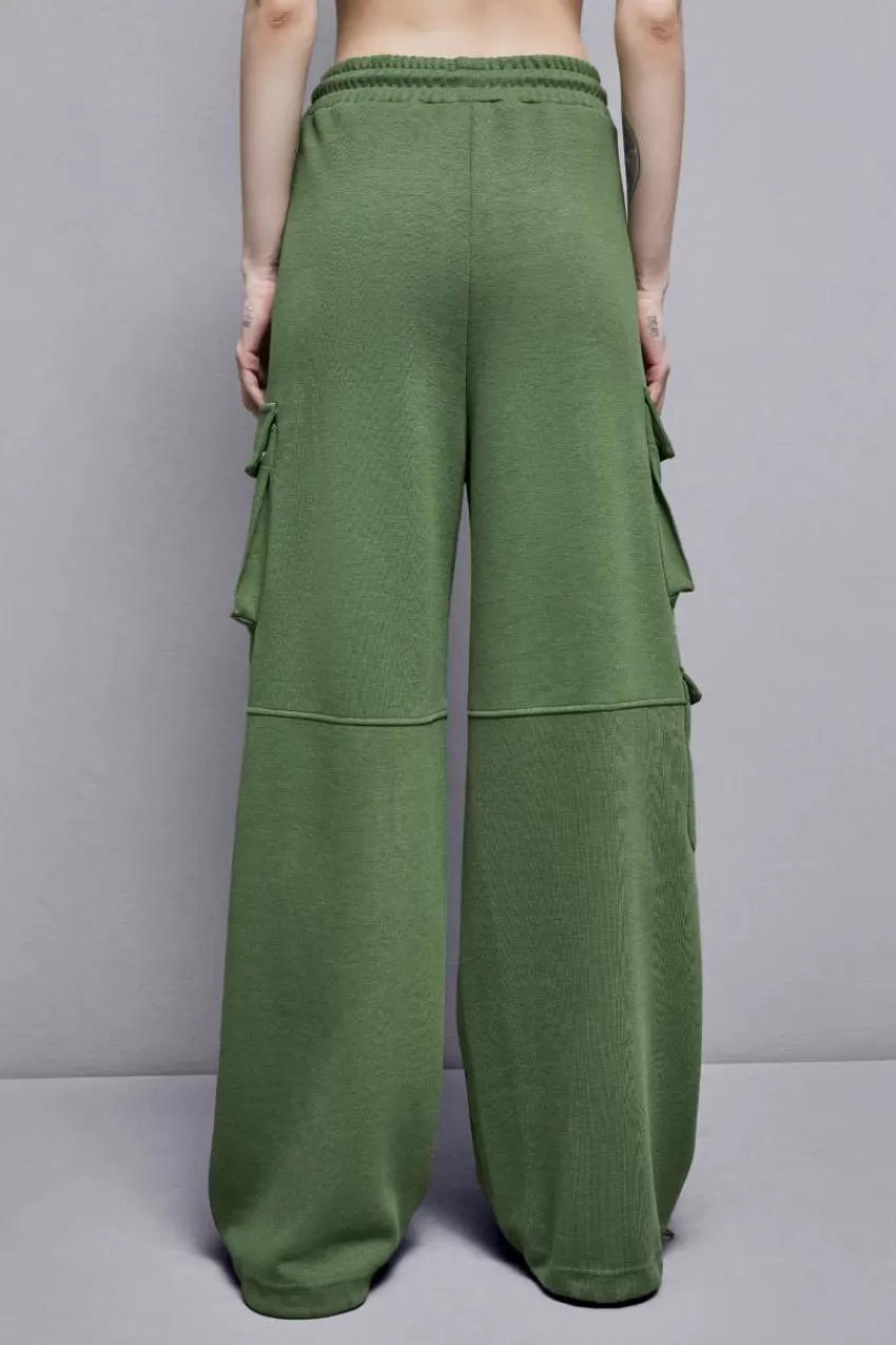 pantaloni_cargo_in_felpa_misto_cotone_2.webp Patrizia Pepe Joggings<Pantaloni cargo in felpa misto cotone
