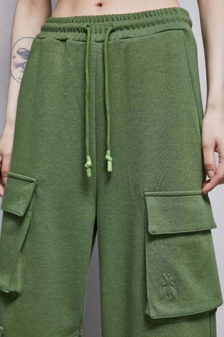 pantaloni_cargo_in_felpa_misto_cotone_3.webp Patrizia Pepe Joggings<Pantaloni cargo in felpa misto cotone