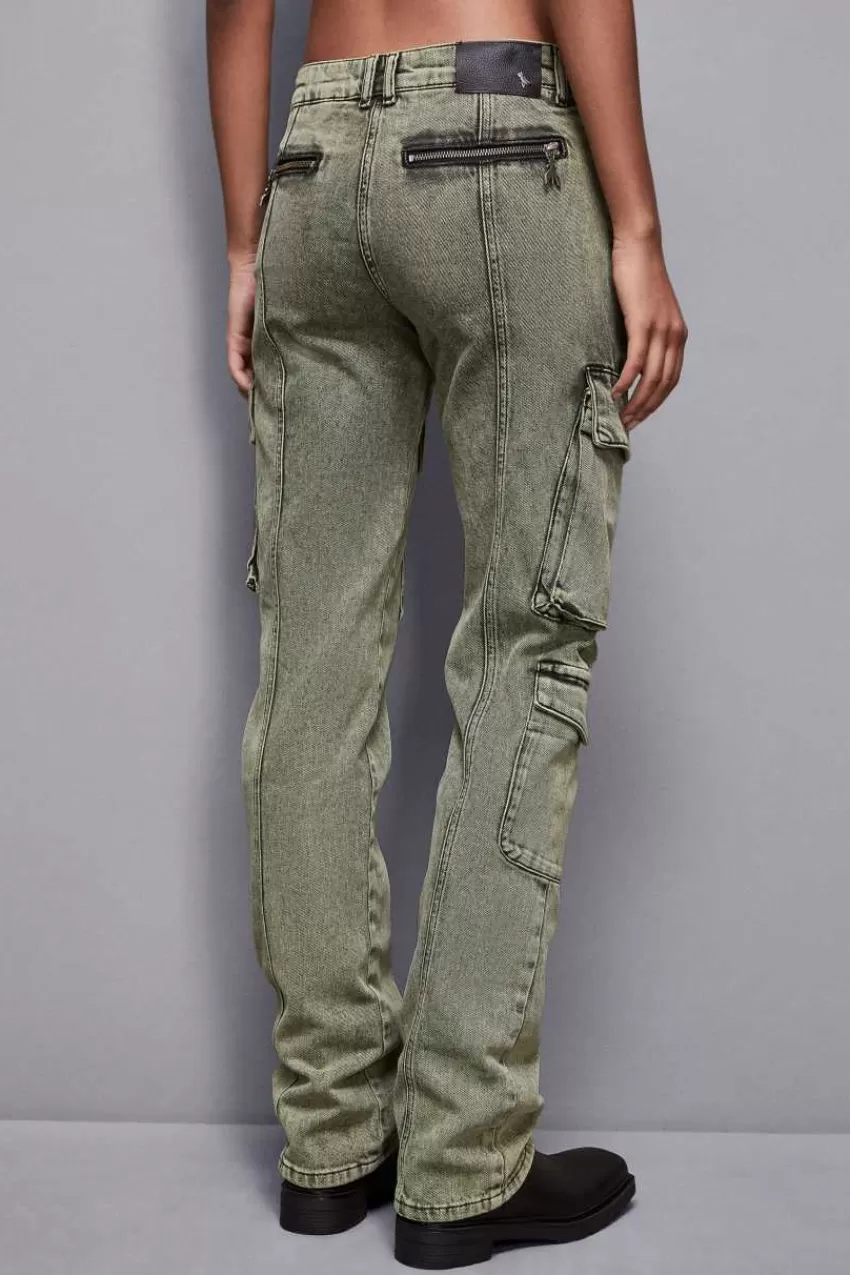 pantaloni_cargo_over_in_jeans_2.webp Patrizia Pepe Jeans<Pantaloni cargo over in jeans