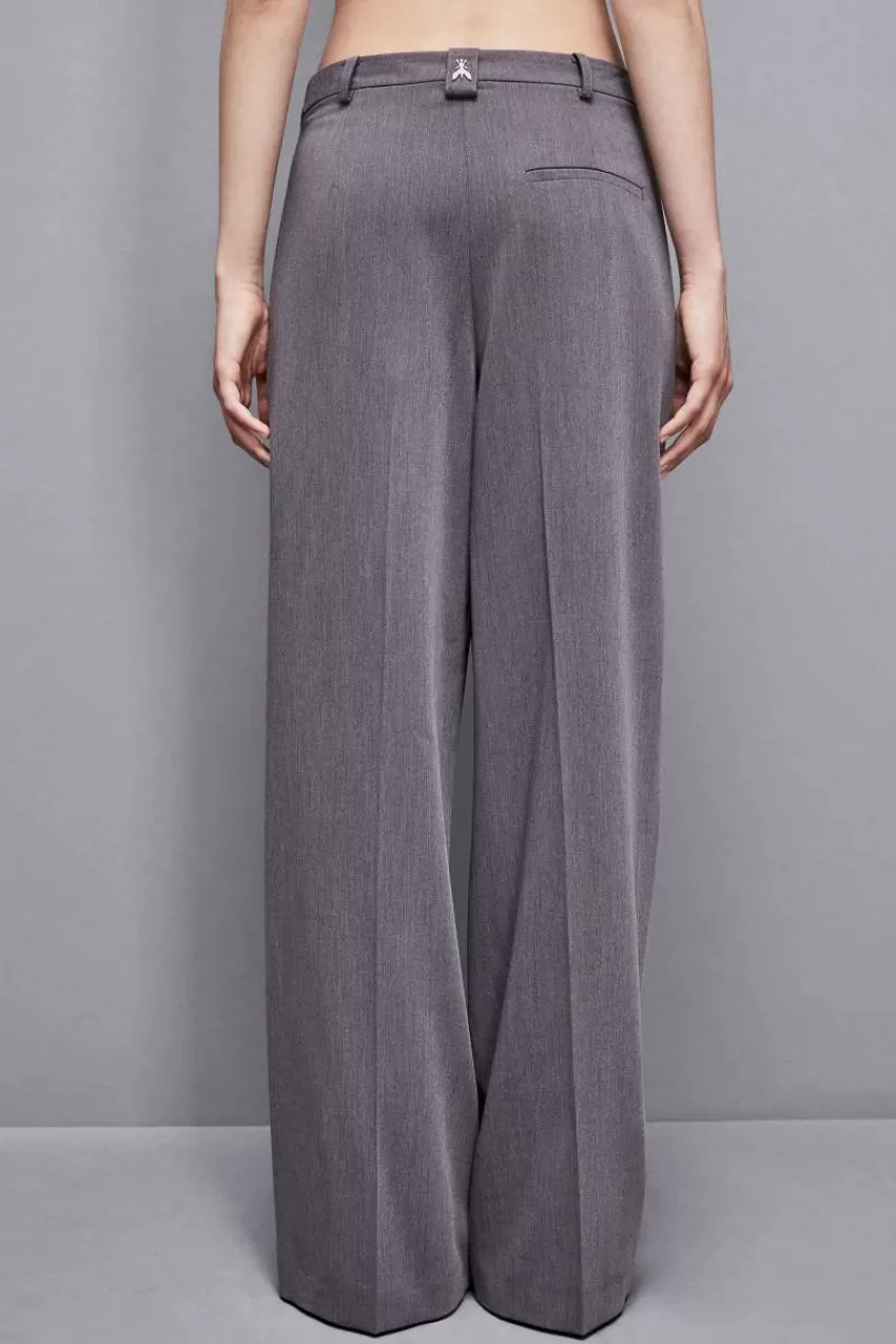 pantaloni_con_pieghe_in_viscosa_essential_2.webp Patrizia Pepe Tailleur | Palazzo<Pantaloni con pieghe in viscosa Essential