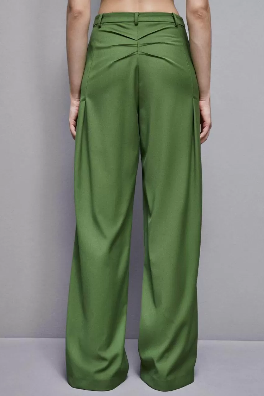 pantaloni_con_pinces_in_flanella_2.webp Patrizia Pepe Palazzo<Pantaloni con pinces in flanella