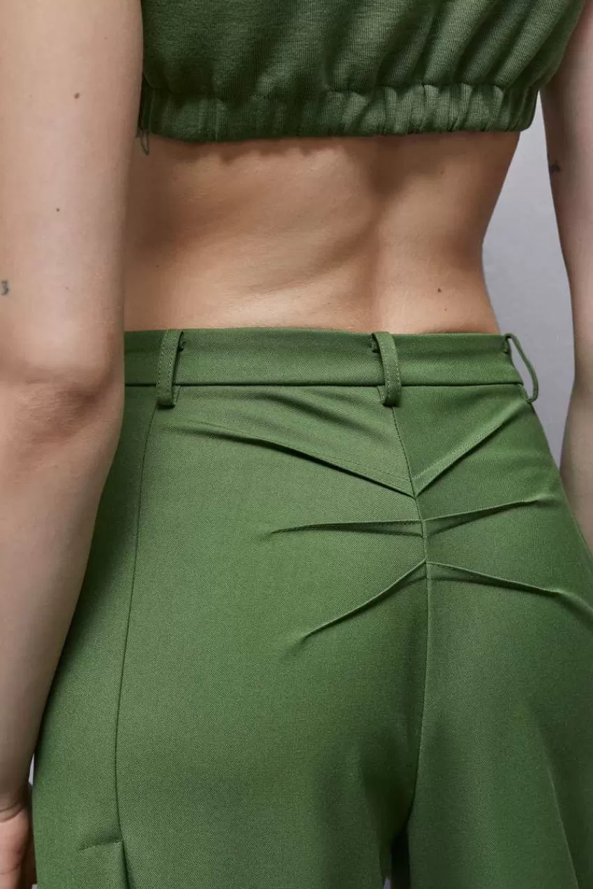 pantaloni_con_pinces_in_flanella_3.webp Patrizia Pepe Palazzo<Pantaloni con pinces in flanella