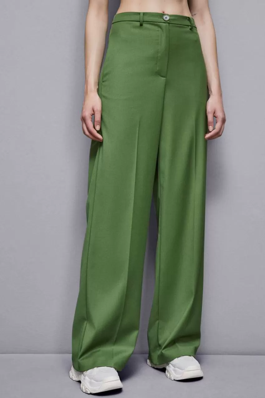 pantaloni_con_pinces_in_flanella_5.webp Patrizia Pepe Palazzo<Pantaloni con pinces in flanella