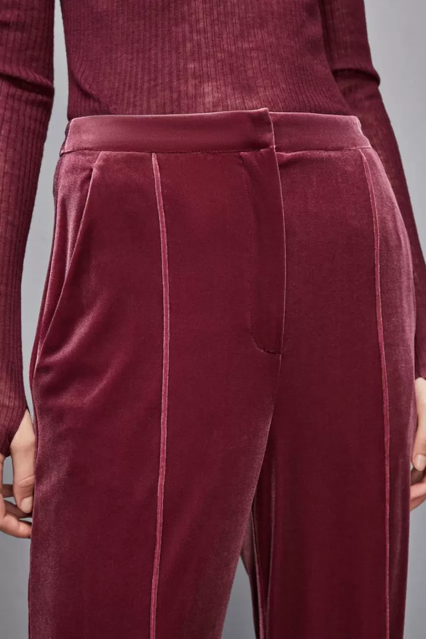 pantaloni_palazzo_in_velluto_essential_3-1.webp Patrizia Pepe Tailleur | Palazzo<Pantaloni palazzo in velluto Essential