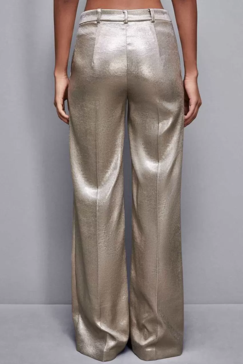 pantaloni_vita_bassa_in_raso_crepe_2.webp Patrizia Pepe Tailleur | Palazzo<Pantaloni vita bassa in raso crepe