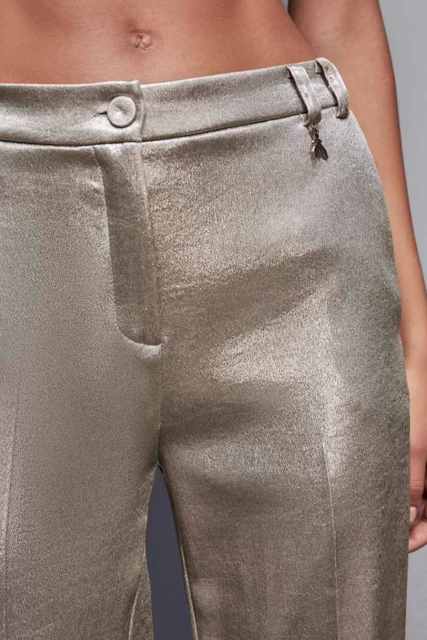 pantaloni_vita_bassa_in_raso_crepe_3.webp Patrizia Pepe Tailleur | Palazzo<Pantaloni vita bassa in raso crepe