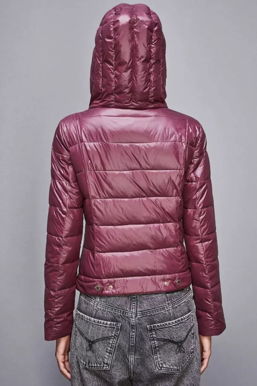 piumino_con_cappuccio_in_nylon_down_proof_2-1.webp Patrizia Pepe Piumini<Piumino con cappuccio in nylon down proof