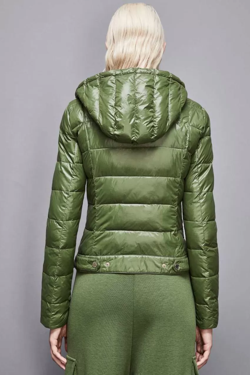 piumino_con_cappuccio_in_nylon_down_proof_2.webp Patrizia Pepe Piumini<Piumino con cappuccio in nylon down proof