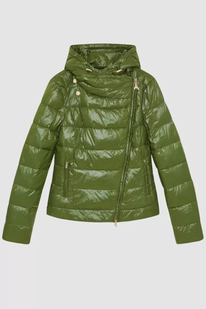 piumino_con_cappuccio_in_nylon_down_proof_4.webp Patrizia Pepe Piumini<Piumino con cappuccio in nylon down proof