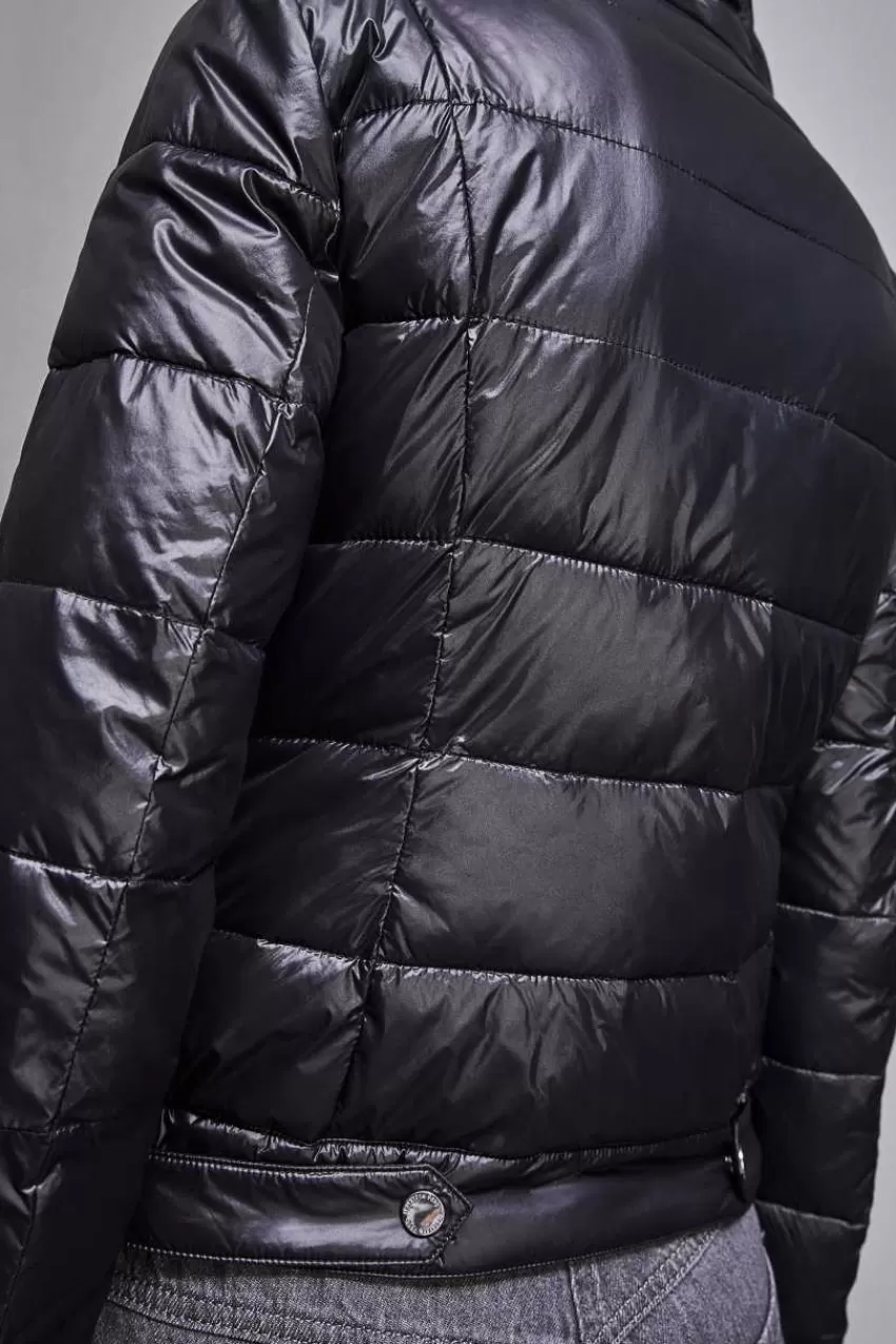 piumino_con_cappuccio_in_nylon_down_proof_5-2.webp Patrizia Pepe Piumini<Piumino con cappuccio in nylon down proof