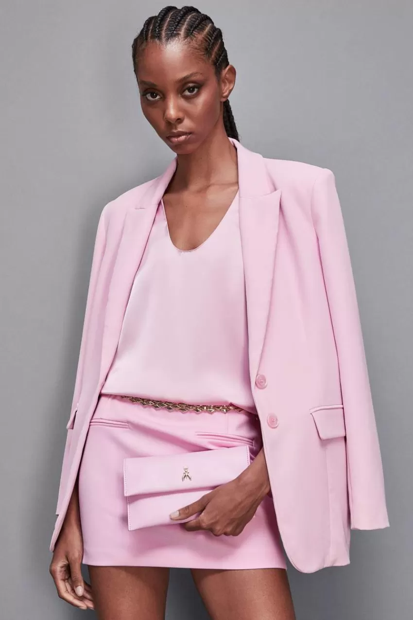 pochette_in_pelle_con_tracolla_a_catena_7.webp Patrizia Pepe Pochette<Pochette in pelle con tracolla a catena