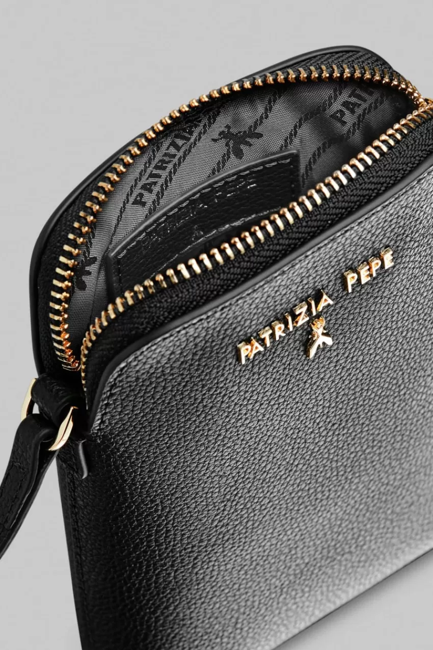 porta_telefono_con_tracolla_4.webp Patrizia Pepe Piccola Pelletteria<Porta telefono con tracolla