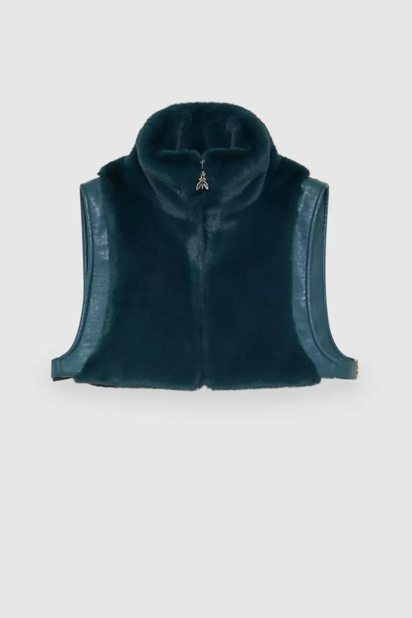 scaldacuore_smanicato_in_tessuto_4.webp Patrizia Pepe Foulard<Scaldacuore smanicato in tessuto