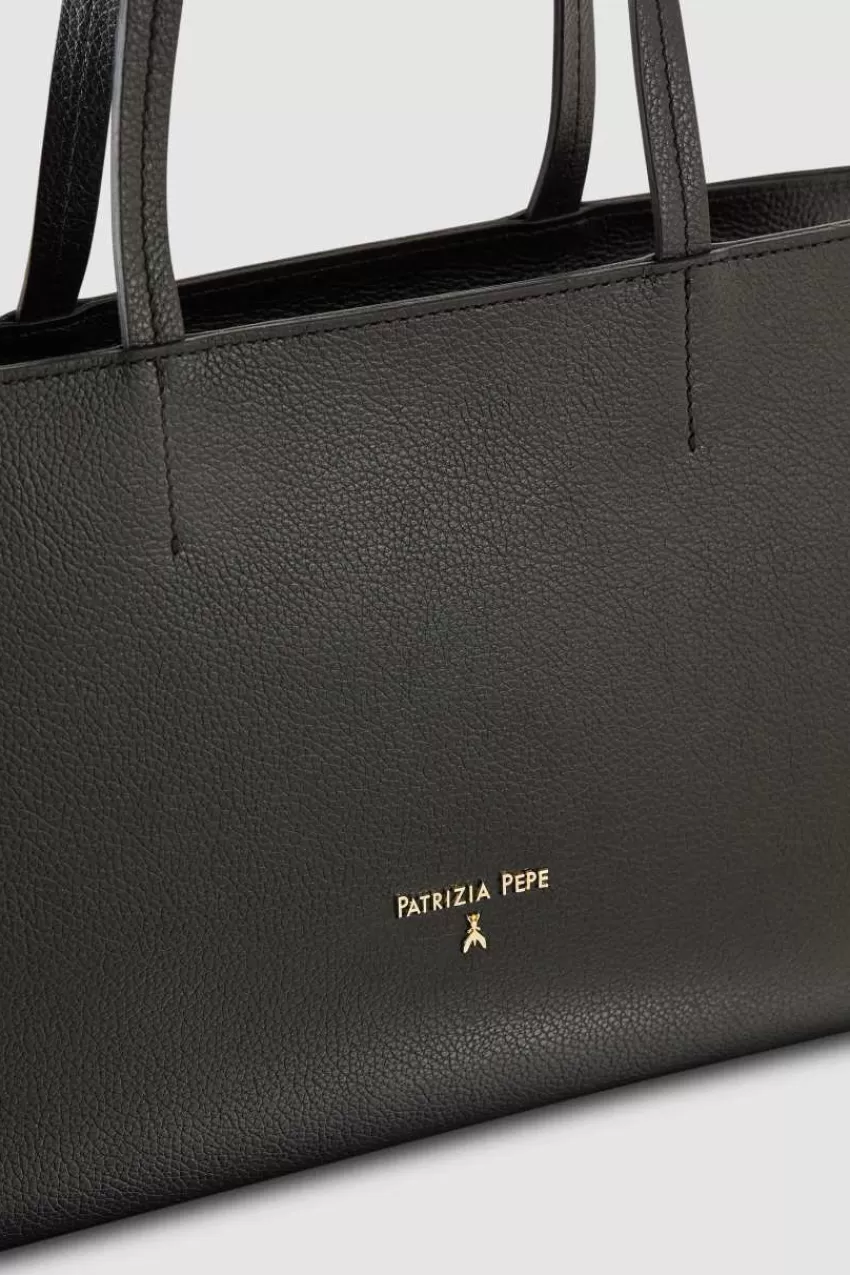 shopping_bag_in_pelle_con_zip_3.webp Patrizia Pepe Shopping<Shopping bag in pelle con zip