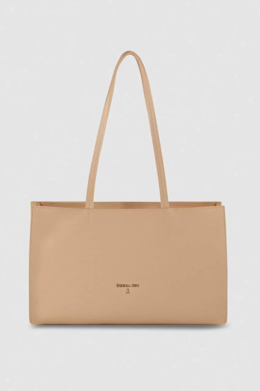 shopping_bag_in_pelle_con_zip_7.webp Patrizia Pepe Shopping<Shopping bag in pelle con zip