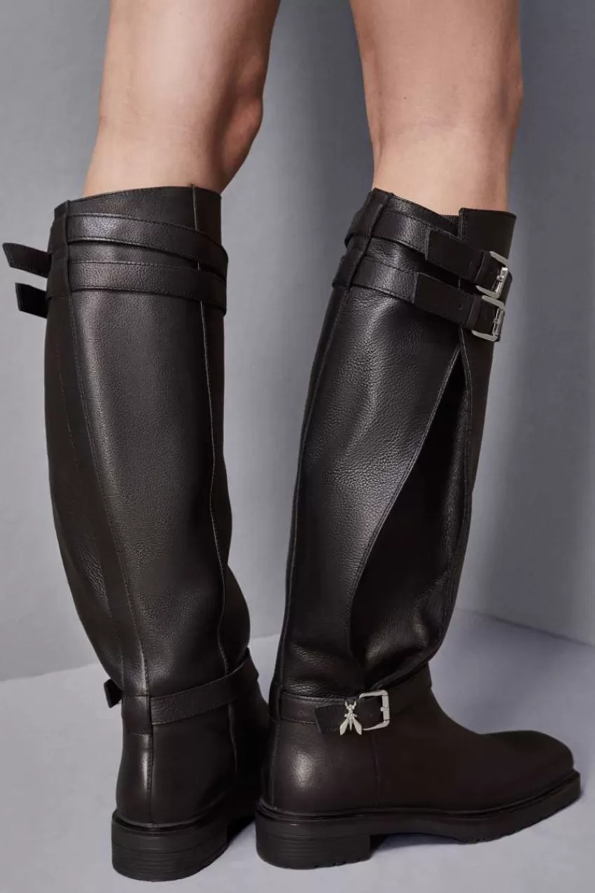 stivali_biker_in_pelle_4.webp Patrizia Pepe Stivali<Stivali biker in pelle