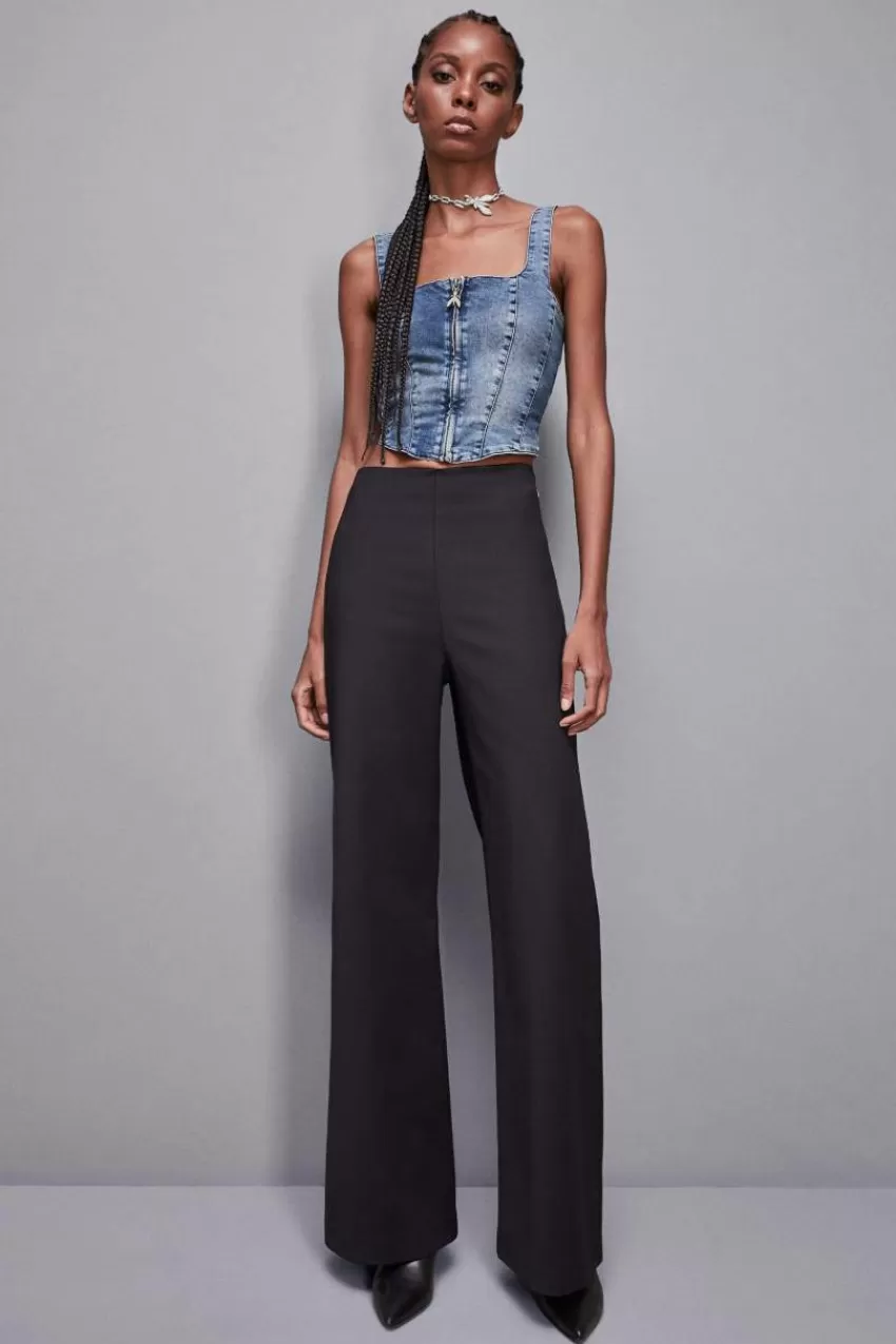 top_di_jeans_stretch_5.webp Patrizia Pepe Tops<Top di jeans stretch