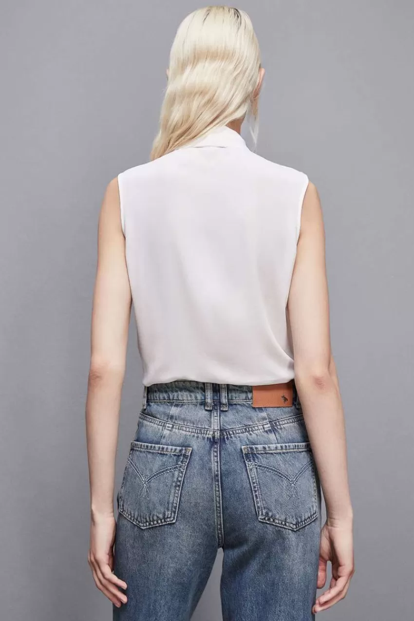 top_in_crepe_essential_2-1.webp Patrizia Pepe Bluse<Top in crepe Essential