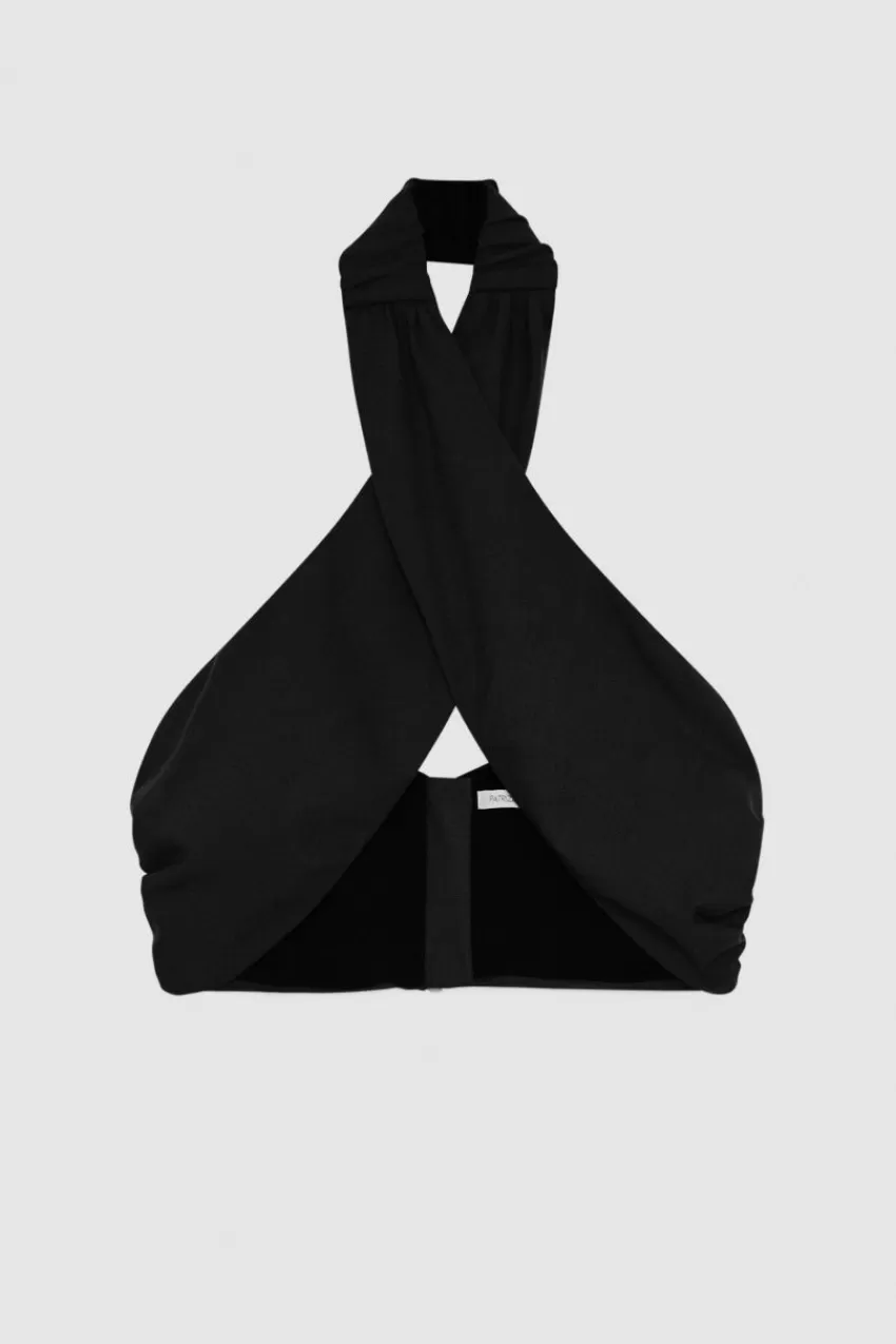 top_incrociato_in_lana_essential_4-1.webp Patrizia Pepe Tops<Top incrociato in lana Essential