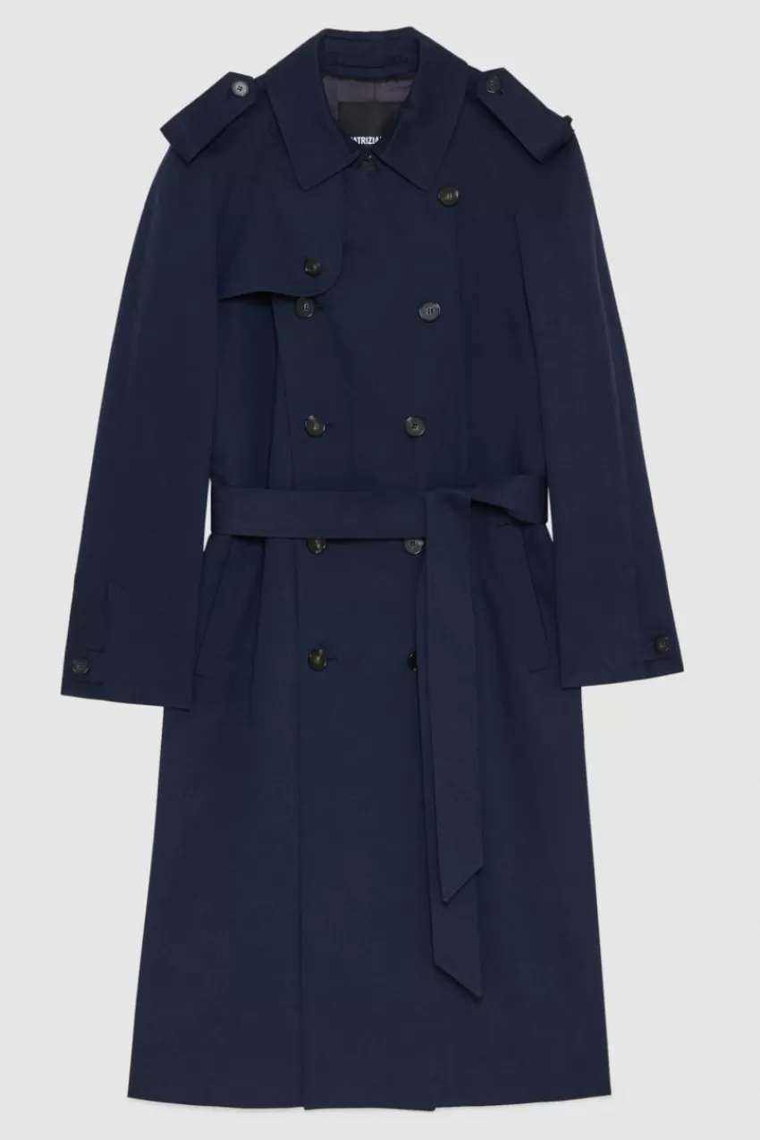 trench_doppio_petto_in_gabardina_di_cotone_4.webp Uomo Patrizia Pepe Giacche<Trench doppio petto in gabardina di cotone