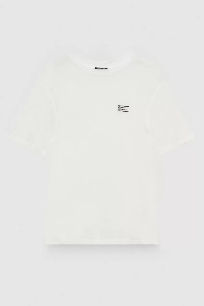 tshirt_manica_corta_in_jersey_4.webp Uomo Patrizia Pepe T-Shirt E Camicie<T-shirt manica corta in jersey