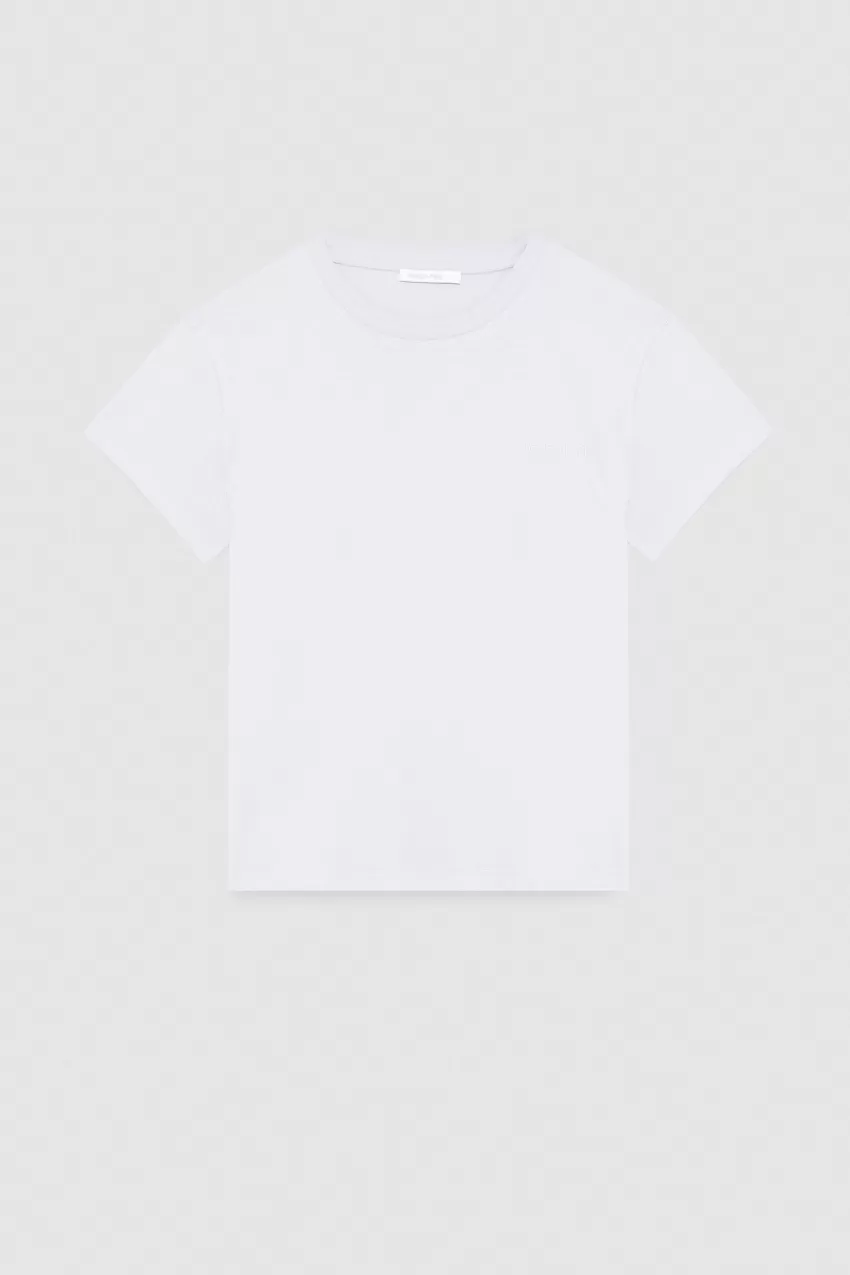 Patrizia Pepe T-Shirts<T-shirt maniche corte con logo in cotone organico