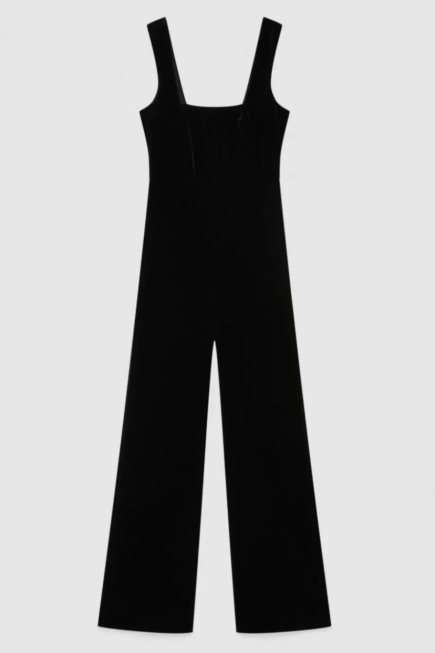 tuta_bustier_in_velluto_essential_4.webp Patrizia Pepe Tute<Tuta bustier in velluto Essential