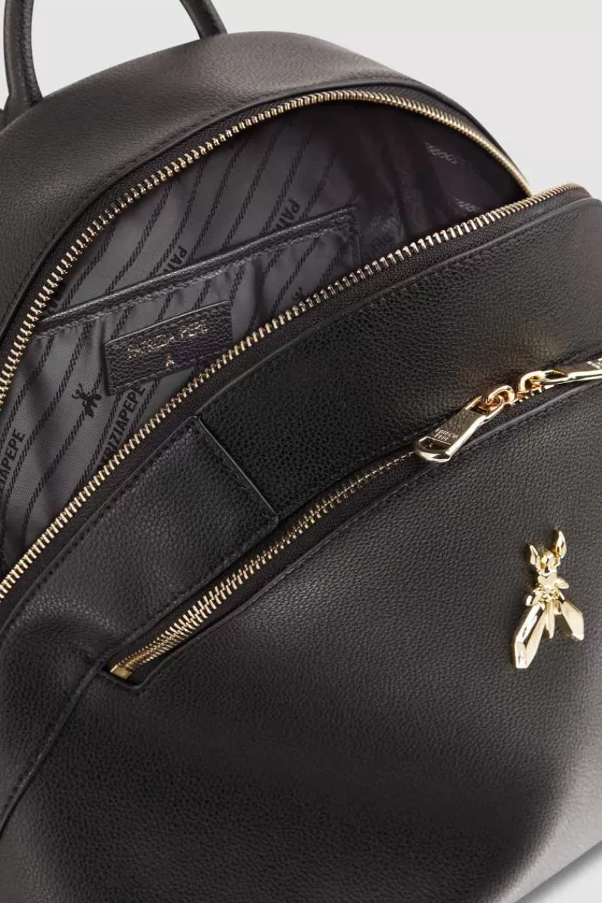 zaino_fly_in_pelle_con_doppia_tasca_4.webp Patrizia Pepe Zaini<Zaino Fly in pelle con doppia tasca